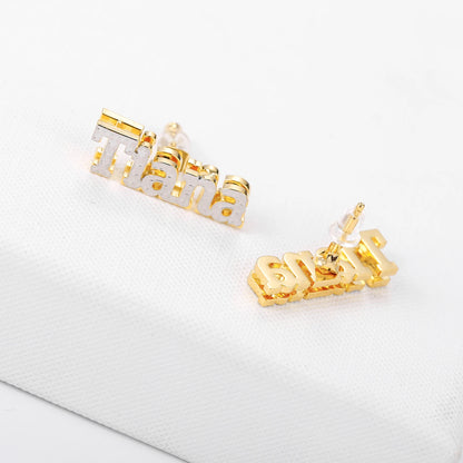 Personalized Minimalist Name Earrings