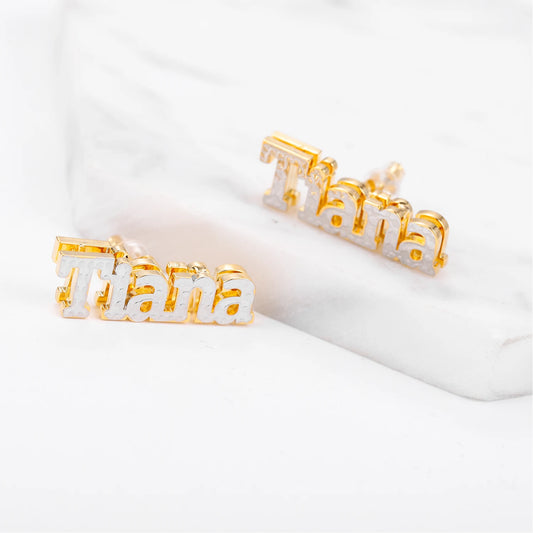 Personalized Minimalist Name Earrings